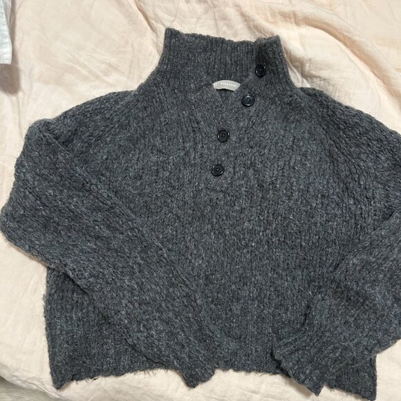 Everlane Lofty-Knit Henley Alpaca Sweater - Picture 3 of 4